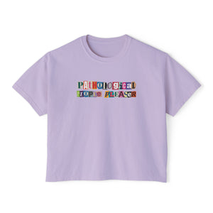 people pleaser – comfort colors women's boxy tee