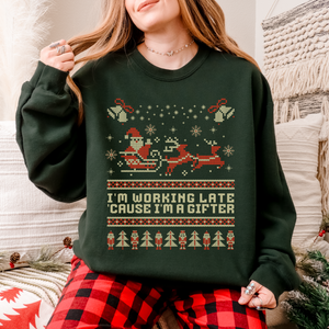 i'm working late – unisex gildan crewneck