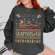 Load image into Gallery viewer, i&#39;m working late – unisex gildan crewneck
