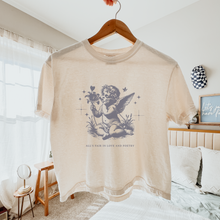 Load image into Gallery viewer, love and poetry – comfort colors women&#39;s boxy tee
