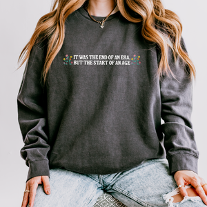 start of an age crewneck – unisex lightweight comfort colors crewneck sweatshirt