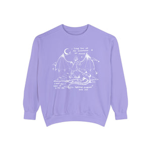 fighting dragons sweatshirt – unisex comfort colors crewneck