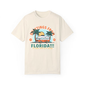 greetings from fl – unisex comfort colors tee