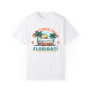 greetings from fl – unisex comfort colors tee