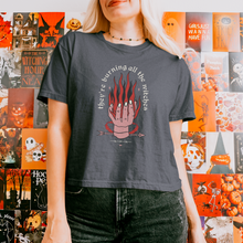 Load image into Gallery viewer, burning all the witches – comfort colors women&#39;s boxy tee
