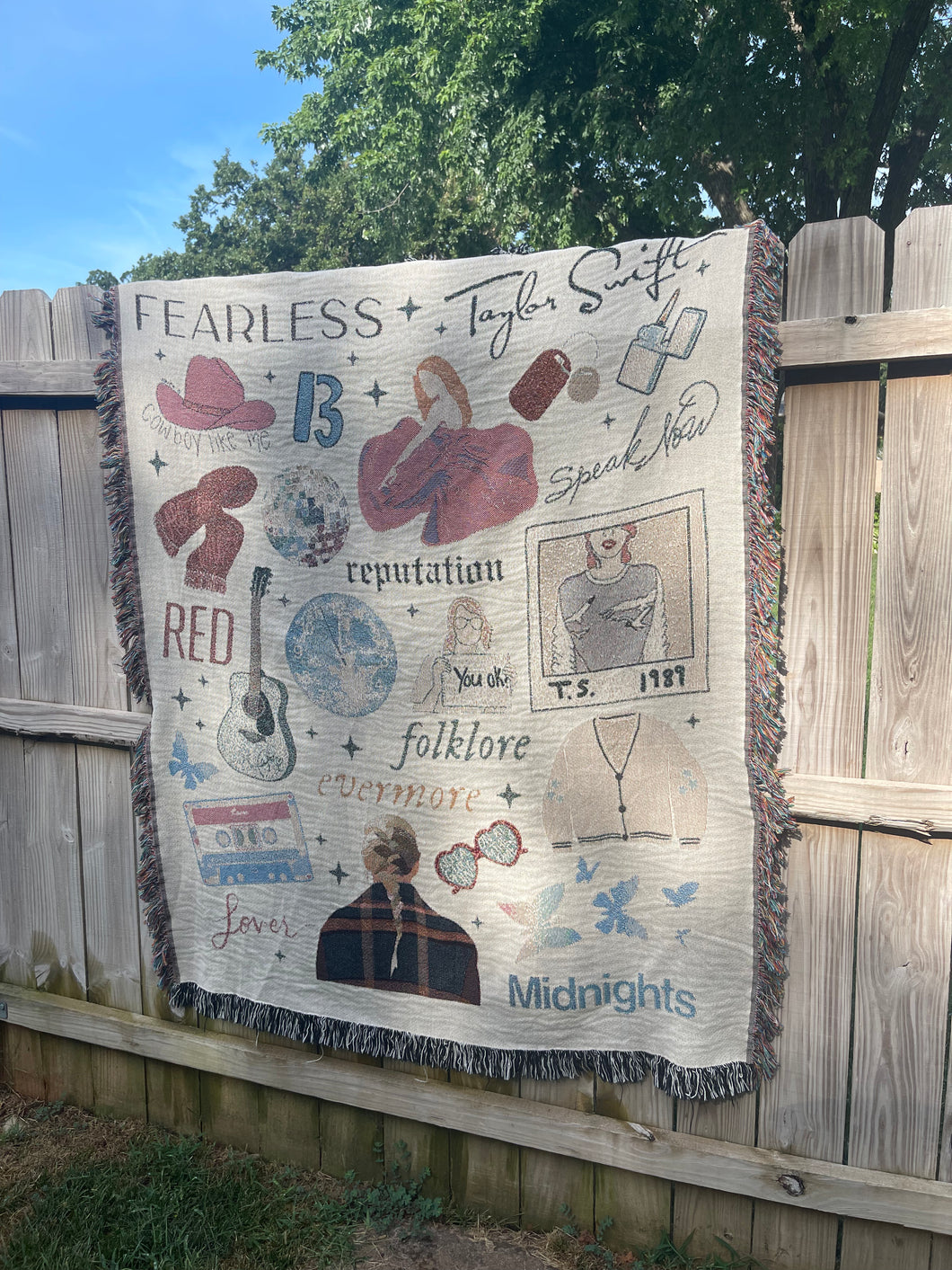 collage woven blanket - Pre-TTPD (LAST CHANCE)