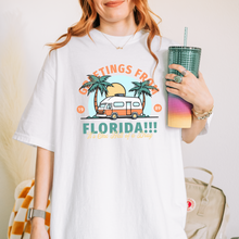 Load image into Gallery viewer, greetings from fl – unisex comfort colors tee
