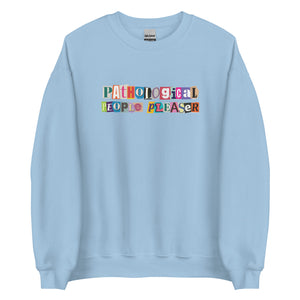 people pleaser sweatshirt – unisex gildan crewneck