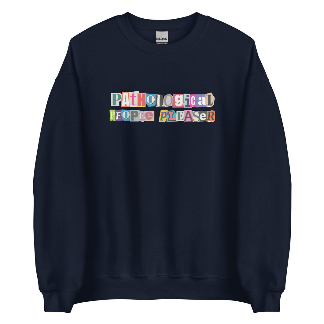 people pleaser sweatshirt – unisex gildan crewneck