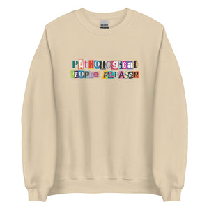 people pleaser sweatshirt – unisex gildan crewneck