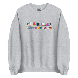 people pleaser sweatshirt – unisex gildan crewneck