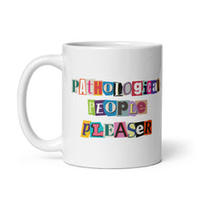 Load image into Gallery viewer, people pleaser – white glossy mug (3 size options)
