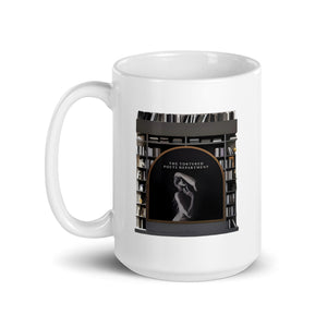 department library – white glossy mug