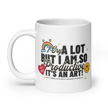 Load image into Gallery viewer, so productive – white glossy mug (3 size options)
