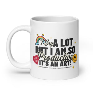 so productive – white glossy mug (3 size options)